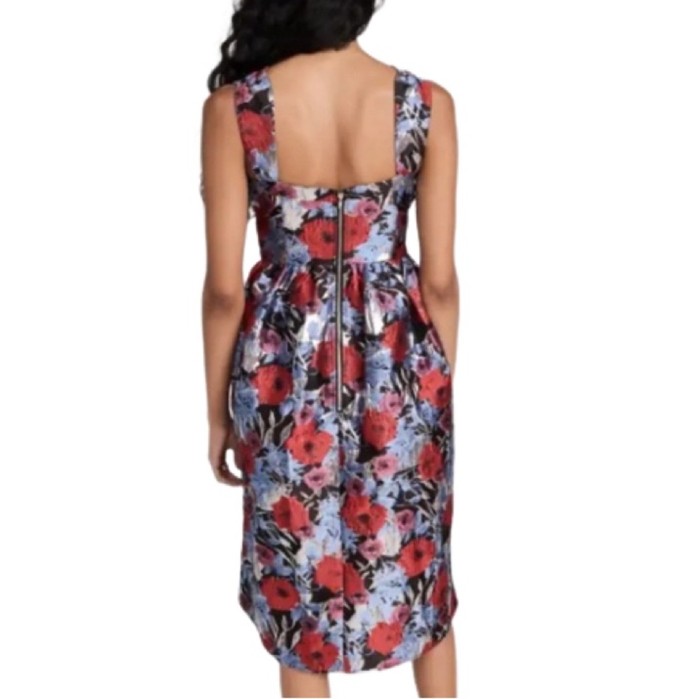 NWT Autumn Adeigbo Blue Multicolor Gabriella Dress - Sz 2 - Picture 2 of 9